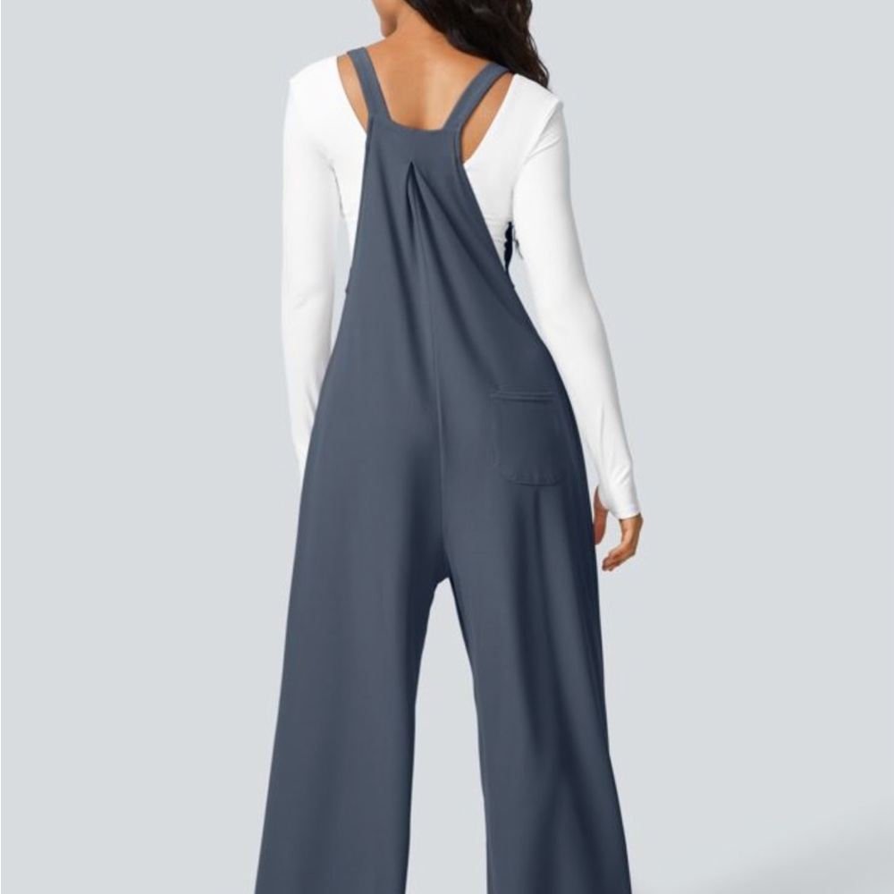 HALARA Gray Wide-Leg Jumpsuit - Picture 4 of 7